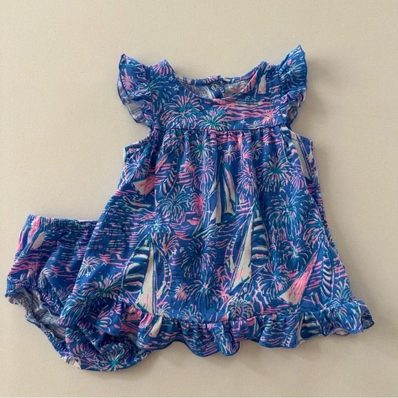 blue dress 12 months brandless Child Size 6-12 Months Blue Dress